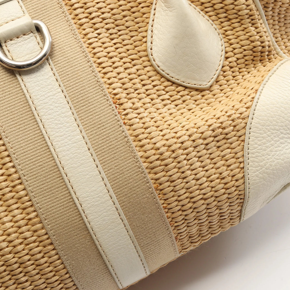 Prada Vitello Daino & Paglia tote