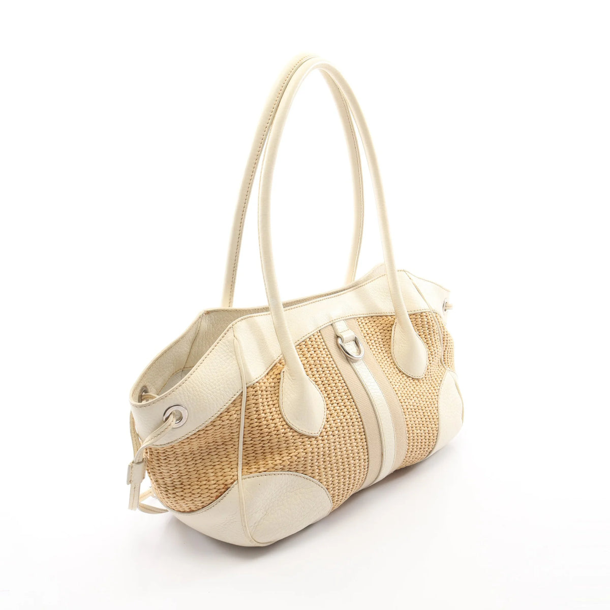 Prada Vitello Daino & Paglia tote