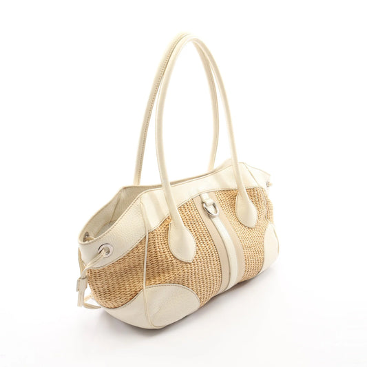 Prada Vitello Daino & Paglia tote