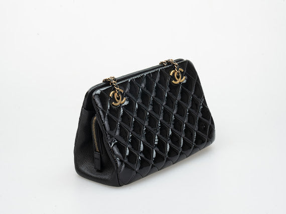 Chanel Matelassé Enamel Chain Shoulder Bag