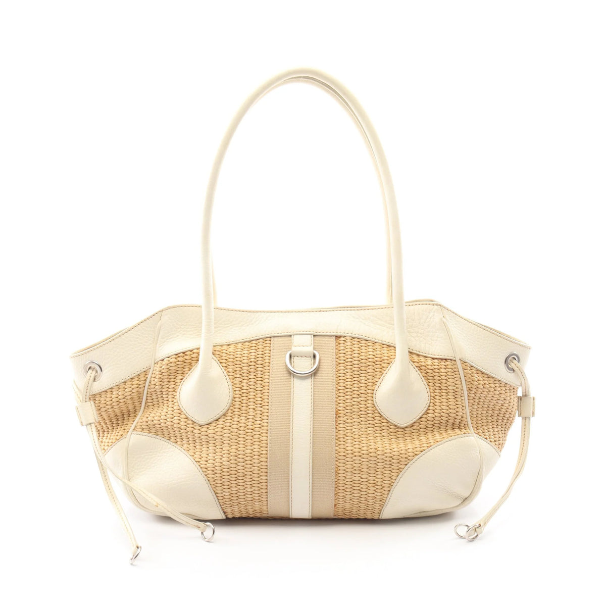 Prada Vitello Daino & Paglia tote