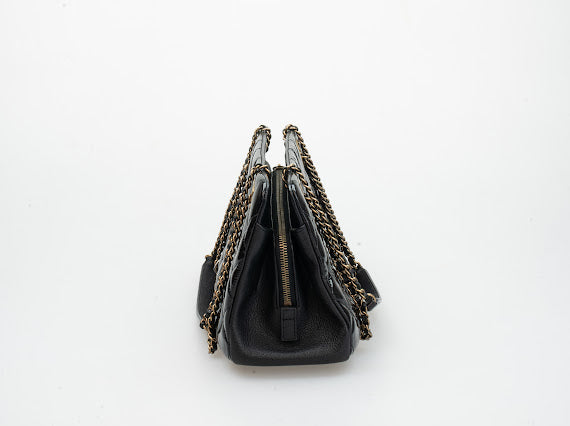 Chanel Matelassé Enamel Chain Shoulder Bag