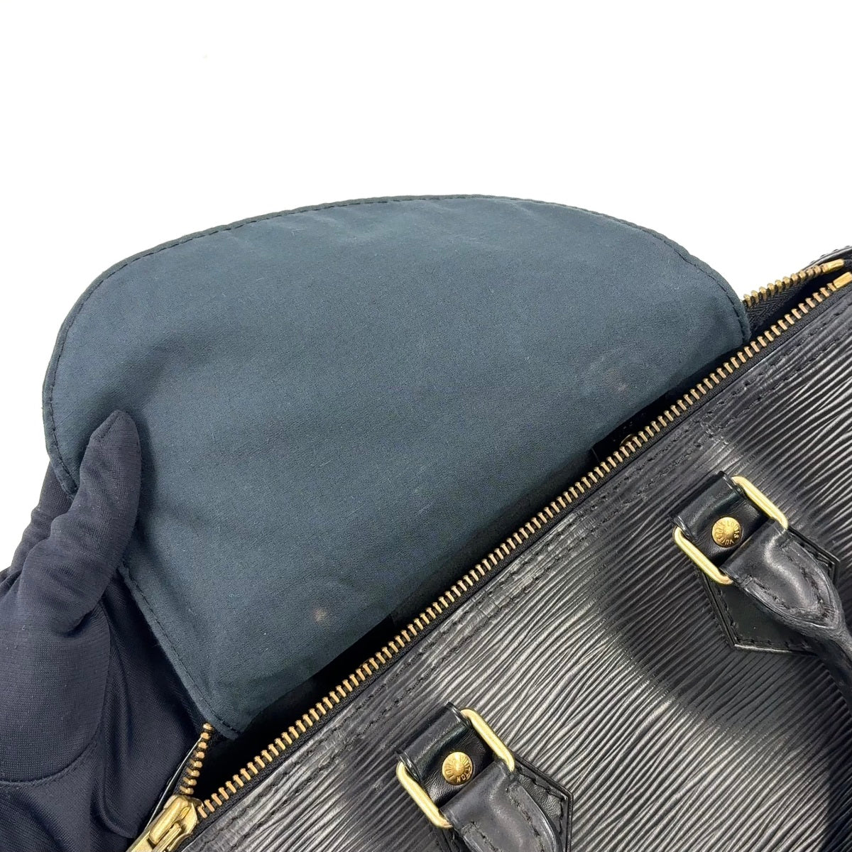 Louis Vuitton Black Epi Speedy 30