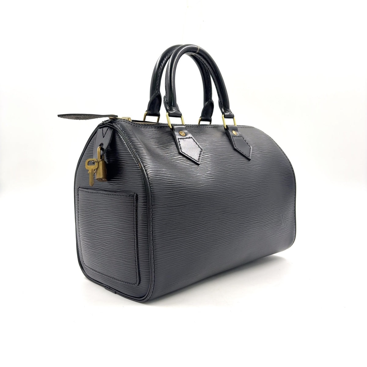 Louis Vuitton Black Epi Speedy 30