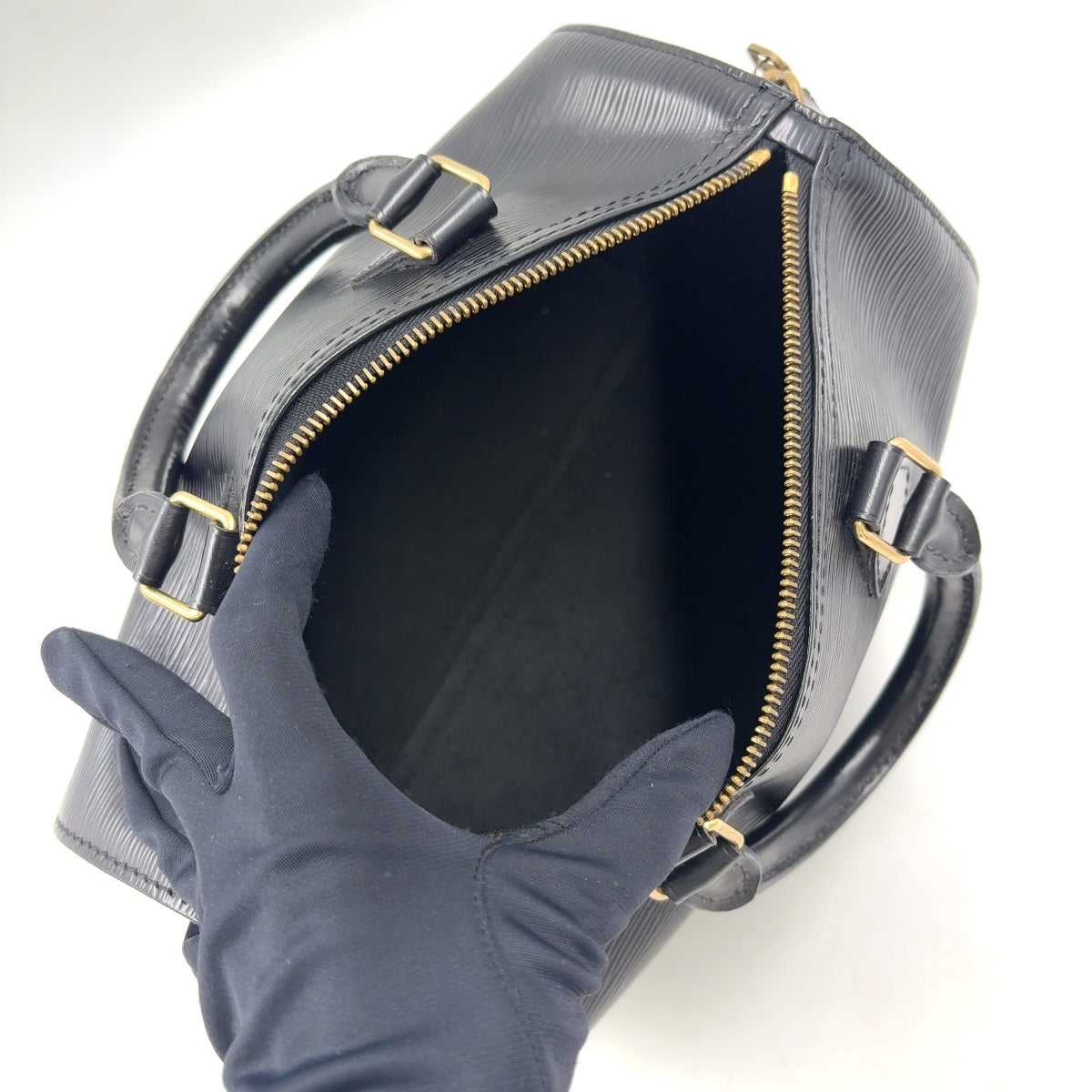 Louis Vuitton Black Epi Speedy 30