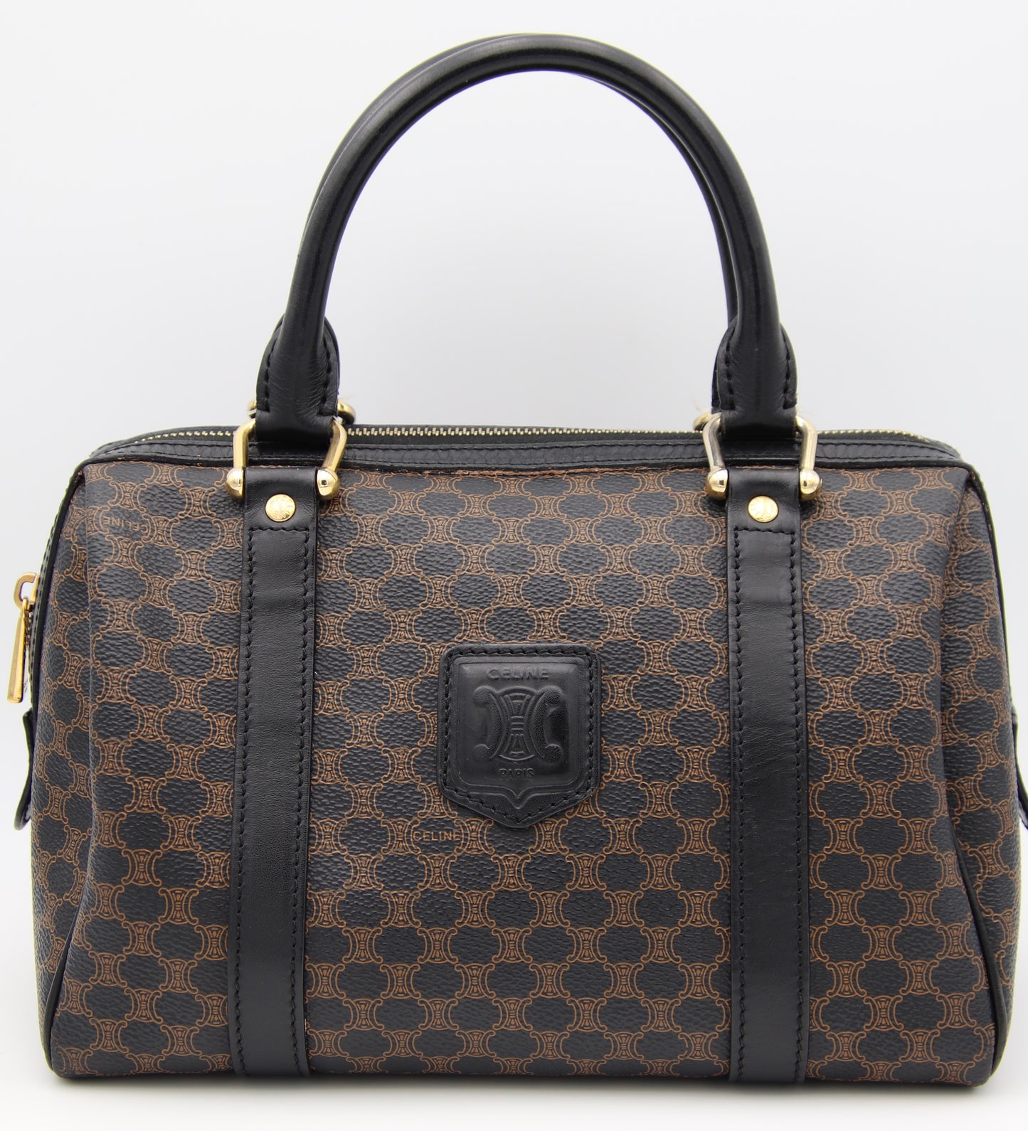 Celine Macadam Canvas Boston bag